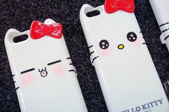 Iphone 7 Apple Phone Power Bank Case  Hello Kitty With Ring Holder 4000 Mah