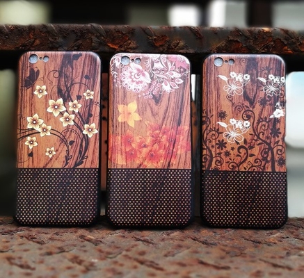 Houten Telefoongeval Iphone 5, de Dekkingsgeval van Iphone van het IPhone 6Sbamboe met Veelvoudige Kleuren