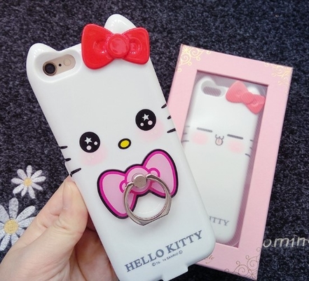 Iphone 7 Apple-de Bankgeval Hello Kitty van de Telefoonmacht met Ringshouder 4000 Mah